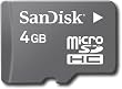 SanDisk 4 GB Micro SDHC Flash Memory Card with SD adapter