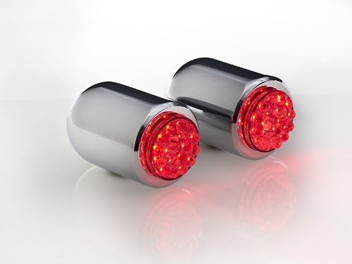 24 LED Chrome Bullet Motorcycle LED Brake or Tail Lights