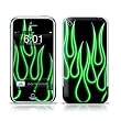Green Neon Flames Design Protective Skin Decal Sticker for Apple iPhone (2G)1st Generation