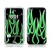 Green Neon Flames Design Protective Skin Decal Sticker for Apple iPhone (2G)1st Generation