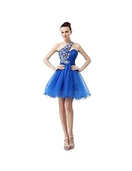   Asymmetric Sequined Chiffon/Satin/Tulle Short Homecoming Dress  With Rhinestones and Ruffles