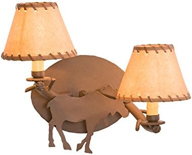 Steel Partners Lighting Timber Sconce, Moose