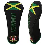 JAMAICA FLAG THEME DESIGN DRIVER HEAD COVER