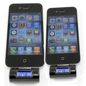A+ FM Transmitter für iPod Nano 3G 4G 5G 6G 6 5 (LED Display, USB und Audioanschluss auch für iPod geeignet) ** KFZ Ladegerät Fernbedienung Freisprecher FM Transmitter