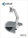 Edbak Gd12s Lcdtft Desk Mount Silver Double Height Adjustable Arm Fits Virtually All Pc Computer Lcd Monitors From 14 15 17 19 20 To 22 Inch Flat Screen Monitors Up To 15 Kg Vesa® 75x75 100x100 Fdmi Standard Compliant Universal Bracket For Wall Mounting
