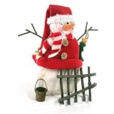 Wooden Snowman with Fence Small