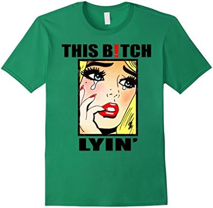Men's This girl is lying T-shirt XL Kelly Green