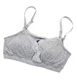 大きいサイズ - 授乳用ブラジャー - グレー - ビッグサイズ：18 22 26