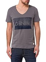 Cross Camiseta Manga Corta (Gris Oscuro)