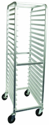 Crestware 20-Tier Aluminum Bun Pan Rack, 26-Inch by 20-Inch by 69-Inch