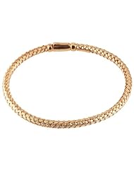 Sterling Silver Rose Gold Plated Braided Bracelet