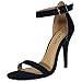 Anne Michelle Women's Single Band Dress Heel Sandal with Ankle Strap