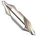 Magafor 115 Series High Speed Steel Combined Drill and Countersink, Uncoated (Bright) Finish, Plain Style, 60 Degrees
