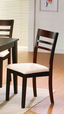 Set of 2 Solid Dining Chairs