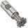 Niagara Cutter TS109 T-Slot Shank Type Cutter, High Speed Steel, Uncoated (Bright), Weldon Shank, 10 Helix Angle, 1" Cutter Diameter, 8 Tooth, 5/32" Width