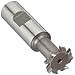 Niagara Cutter TS109 T-Slot Shank Type Cutter, High Speed Steel, Uncoated (Bright), Weldon Shank, 10 Helix Angle, 1" Cutter Diameter, 8 Tooth, 5/32" Width