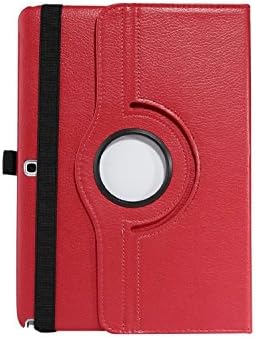 PIZU 360 Rotating Flip Leather Case Cover Stand For 2014 Edition Samsung Galaxy Note 10.1 inch SM-P600 SM-P601 Tablet Red