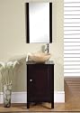 19" Bathroom Stone Vessel Sink Vanity Cabinet Faucet M5