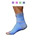 Plantar Fasciitis Sock, Compression Socks for Men Women Nurses Runners Ankle Sleeve for Arch and Achilles Heel Pain and Support,Blue/gray,Large