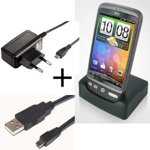 Socle/Station d'accueil + secteur + cable USB HTC Desire