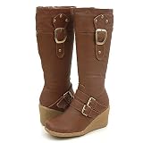 Wild Diva Terri58 Mid-Calf Boots Tan 7 Tan
