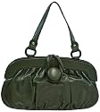 Tod's Green Gathered Leather Handbag 8041246