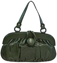 Tod's Green Gathered Leather Handbag 8041246