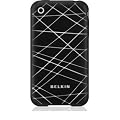 Belkin Grip Vector Silikonh�lle Schwarz passend f�r iPhone 3G / 3GS inkl. Displayschutzfolien