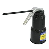 uxcell 高圧オイル銃　給油ホルダー　オイルガン　13×6.5cm　イエロー　シルバートーン　アルミ合金　プラスチック