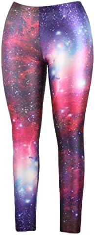 Pink Queen Galaxy Leggings Fluorescent Print Legging