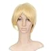 Blonde Short Length Anime Cosplay Costume Wig