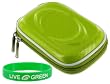 Hard Shell Carrying Case (Candy Green) for Nikon Coolpix S3000 12 MP Digital Camera Black