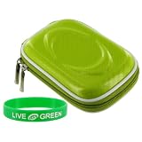 Hard Shell Carrying Case (Candy Green) for Nikon Coolpix S3000 12 MP Digital Camera Black