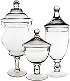 CYS&reg; Apothecary Jar Candy Buffet with Lid, Set of 3