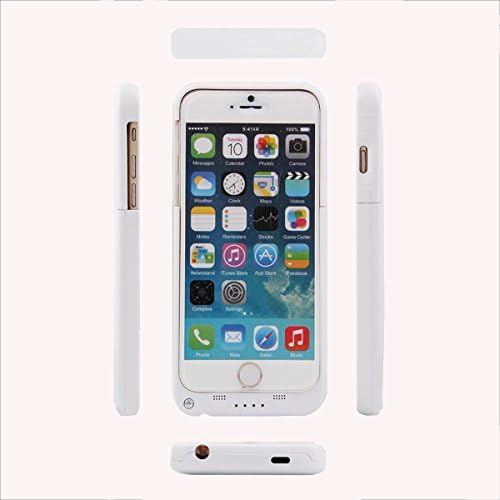 iPhone 6 Battery Case, EGOWAY iPhone 6 Battery Case (4.7 Inches) - 3200mAh External Protective iPhone 6 Charger Case / iPhone 6 Charging Case Extended Backup Battery Pack Cover Case Fit with Any Version of Apple iPhone 6, iPhone 6 Battery Pack / iPhone 6 Power Case / iPhone 6 USB Power Bank / iPhone 6 Battery Charger