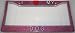 Pink Glitter I Love My Dog License Plate Frame Image