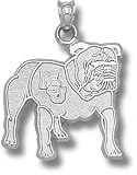Mississippi State Bulldogs Solid Sterling Silver Classic ''MSU'' Bulldog Pendant