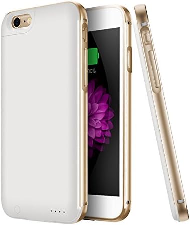 iPhone 6S Battery Case / iPhone 6 Battery Case - Ultra Slim Extended Battery Case for iPhone 6 / 6s (4.7 inch) Charger Portable Charger Battery (White)