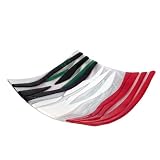 Fused Glass Plate in the Colors of Mexico, Green, Red and White w/ Iron Folding Base