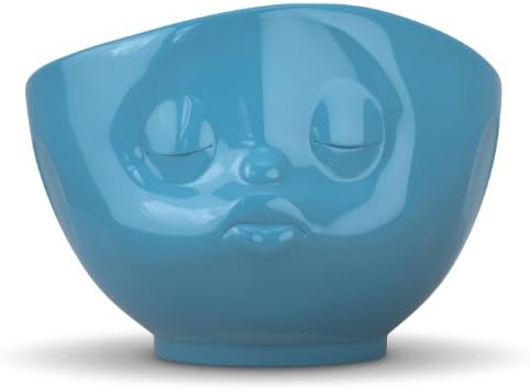 Fiftyeight TV Cups, Bowls, Kissing, for Müsli and Desserts, Porcelain, Blue, 500ml