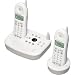 Motorola 2.4GHz Analog 2 Pk White Phone