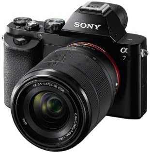 Sony ILCE7K/B a7K Full-Frame Interchangeable Digital Lens Camera with 28-70mm Lens w/ Sony 55mm F1.8 Sonnar T* FE ZA Full Frame Prime Lens, Sony HVLF60M Flash, Deluxe Kit 64GB