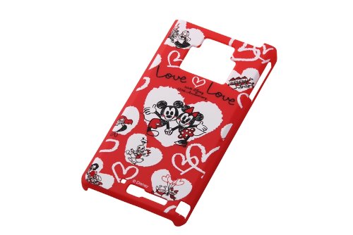 画像をクリックして拡大イメージを表示 安いレイ・アウト Disney Mobile on docomo F-08D用 ディズニー・シェルジャケット/ラブラブ RT-DMF08DC/LL