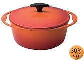 Le Creuset センセーション ココット・ロンド 22cm オレンジ 25144-22-09