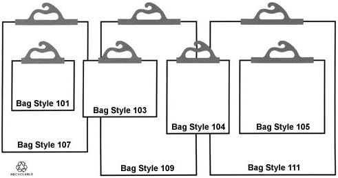 Deluxe HangUp Bag - 7.5" x 10" -Pkg. of 10