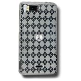 Fosmon Motorola Droid X MB810 TPU Protective Check Design Case, Clear