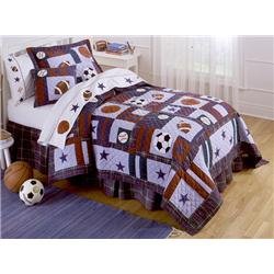 All Sports- Full / Queen Quilt with 2 Shams