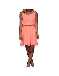 Sleeveless Cotton Summer Cocktail Mini Dress 