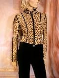 Prada - $4235 New PRADA Leopard Pony Hair / Fur Cropped Leather Jacket 44 10