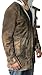Blingsoul Mens Shearling Bomber Jacket - Distressed Real Leather Winter Coat for Men